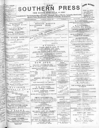 cover page of Southern Press (Glasgow) published on June 29, 1895