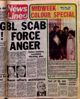 cover page of News Line (London) published on December 31, 1980