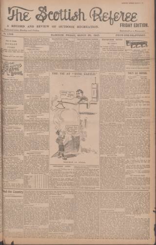 cover page of Scottish Referee published on March 29, 1907