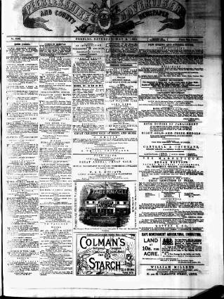 cover page of Peeblesshire Advertiser published on May 8, 1880