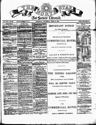 cover page of North Star and Farmers' Chronicle published on April 19, 1900