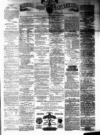 cover page of Kinross-shire Advertiser published on December 4, 1880