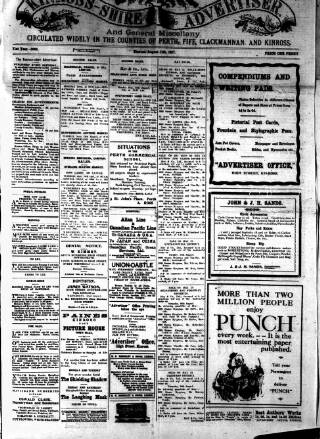 cover page of Kinross-shire Advertiser published on August 11, 1917