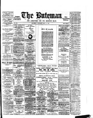 cover page of Buteman published on May 3, 1884
