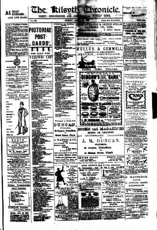 cover page of Kilsyth Chronicle published on April 19, 1907