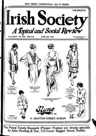 cover page of Irish Society (Dublin) published on June 2, 1923