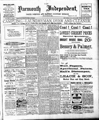cover page of Yarmouth Independent published on April 24, 1909