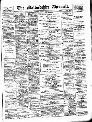 cover page of Staffordshire Chronicle published on April 27, 1895
