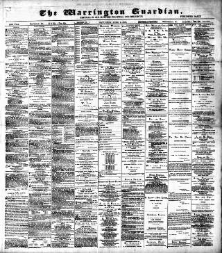 cover page of Warrington Guardian published on June 2, 1888