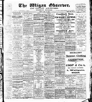 cover page of Wigan Observer and District Advertiser published on April 24, 1909