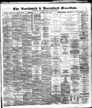 cover page of Northwich Guardian published on June 1, 1889