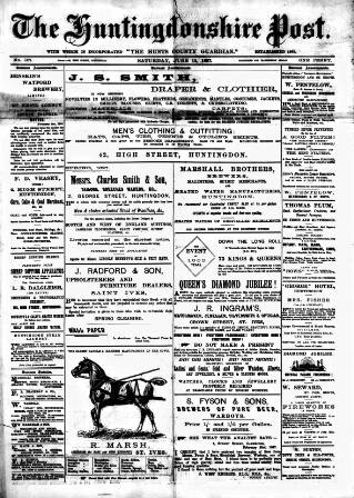cover page of Hunts Post published on June 12, 1897