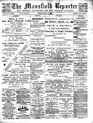 cover page of Mansfield Reporter published on May 11, 1894