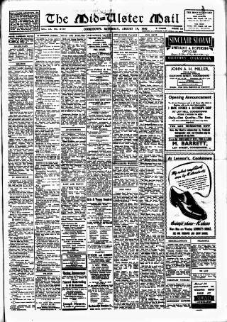 cover page of Mid-Ulster Mail published on August 19, 1950