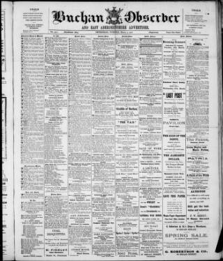 cover page of Buchan Observer and East Aberdeenshire Advertiser published on March 5, 1918
