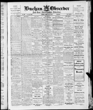 cover page of Buchan Observer and East Aberdeenshire Advertiser published on April 26, 1921