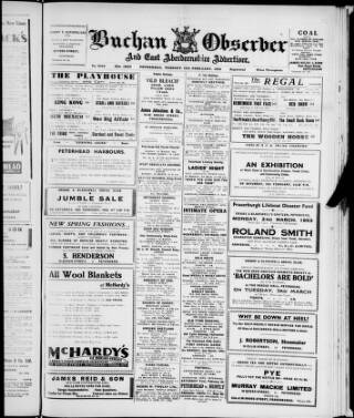 cover page of Buchan Observer and East Aberdeenshire Advertiser published on February 24, 1953