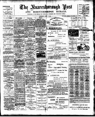 cover page of Knaresborough Post published on April 19, 1902
