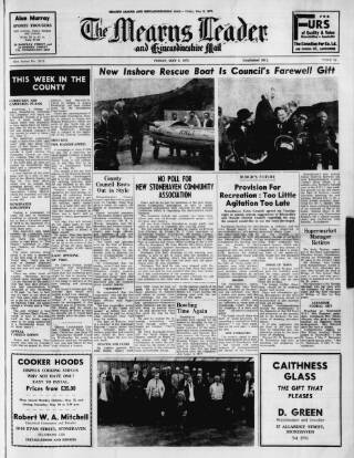 cover page of Mearns Leader published on May 9, 1975