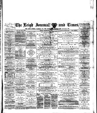 cover page of Leigh Journal and Times published on December 4, 1885
