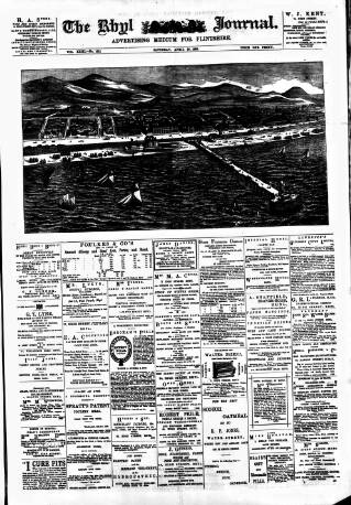 cover page of Rhyl Journal published on April 20, 1889