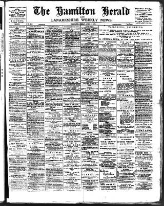 cover page of Hamilton Herald and Lanarkshire Weekly News published on April 19, 1901
