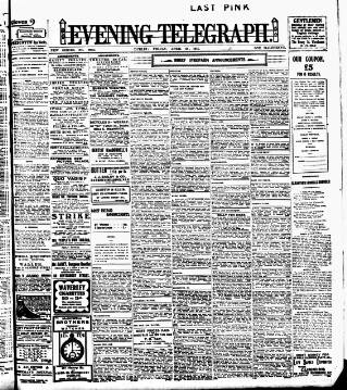 cover page of Dublin Evening Telegraph published on April 18, 1913