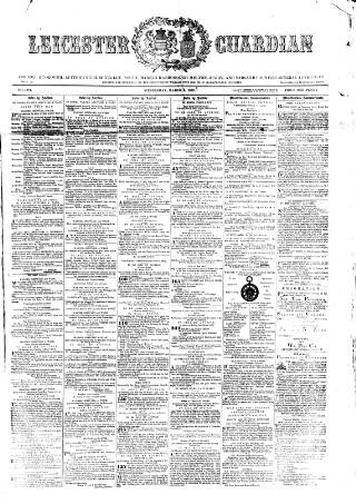 cover page of Leicester Guardian published on March 5, 1873
