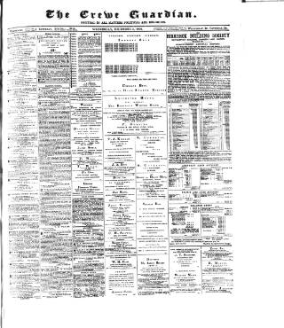 cover page of Crewe Guardian published on December 5, 1894