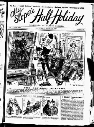 cover page of Ally Sloper's Half Holiday published on April 27, 1889