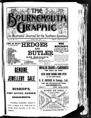 cover page of Bournemouth Graphic published on April 18, 1907