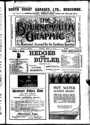 cover page of Bournemouth Graphic published on April 26, 1912