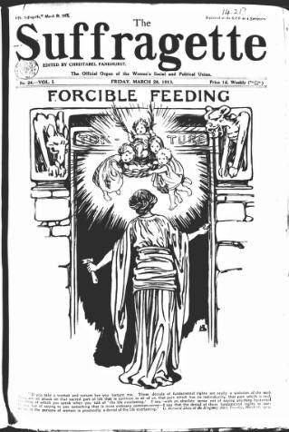 cover page of The Suffragette published on March 28, 1913