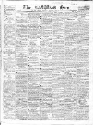 cover page of Sun (London) published on April 26, 1865