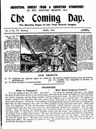 cover page of Free Church Suffrage Times published on April 15, 1919