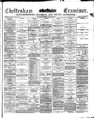 cover page of Cheltenham Examiner published on April 23, 1884