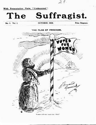 cover page of Suffragist published on October 15, 1909