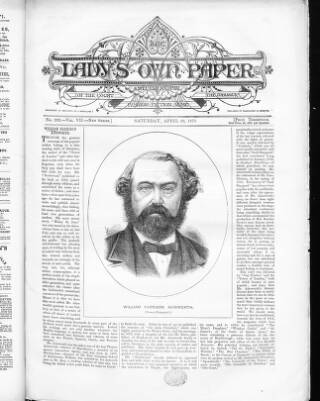 cover page of Lady's Own Paper published on April 29, 1871
