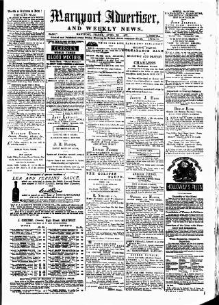 cover page of Maryport Advertiser published on April 20, 1877