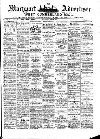 cover page of Maryport Advertiser published on June 2, 1894