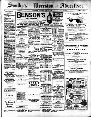 cover page of Soulby's Ulverston Advertiser and General Intelligencer published on April 27, 1899