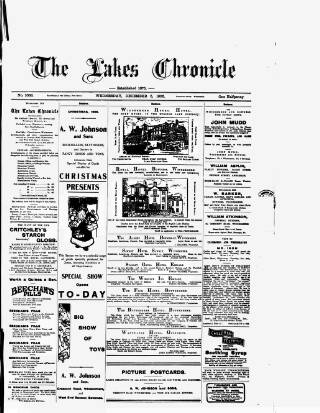 cover page of Lakes Chronicle and Reporter published on December 5, 1906