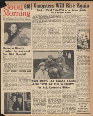 cover page of Good Morning published on March 29, 1945