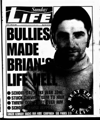 cover page of Sunday Life published on April 23, 2000