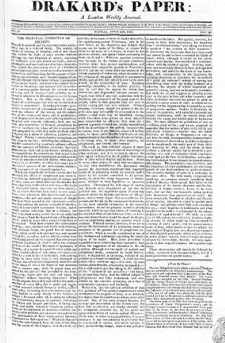 cover page of Champion (London) published on April 25, 1813