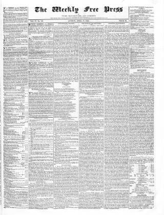 cover page of Trades' Free Press published on April 18, 1829