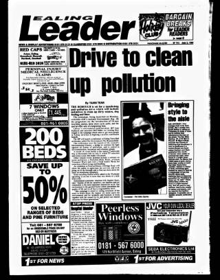 cover page of Ealing Leader published on June 2, 1995
