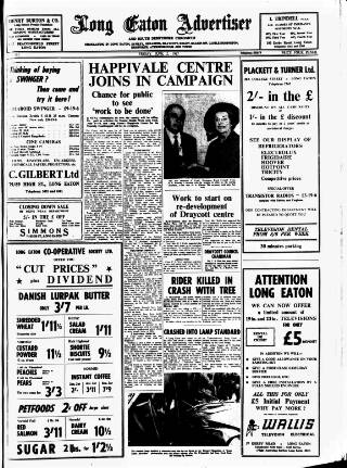 cover page of Long Eaton Advertiser published on June 2, 1967