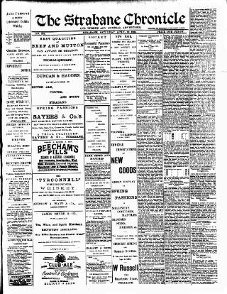 cover page of Strabane Chronicle published on April 20, 1901