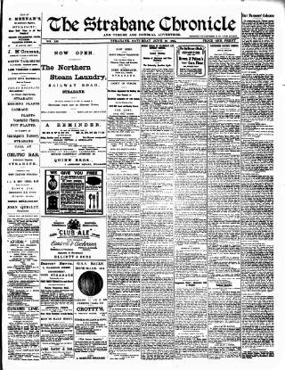 cover page of Strabane Chronicle published on June 10, 1905